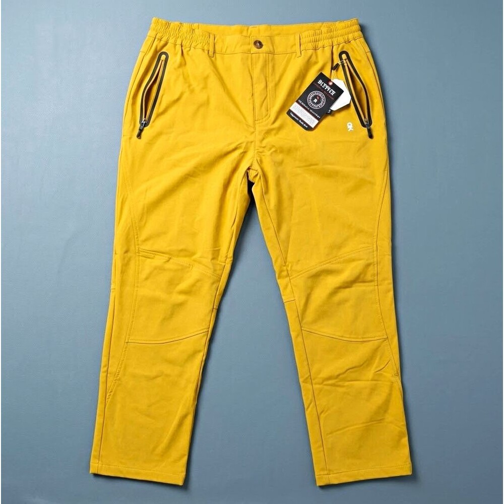 Little Donkey Andy Elite Men's Yellow Water Repellent Fleece-Lined Pants 2XL